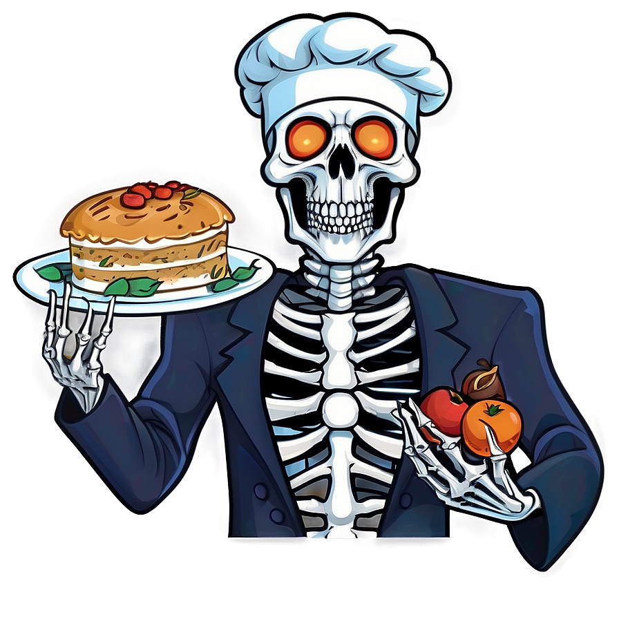 Chef Skeleton Cartoon Png 06262024