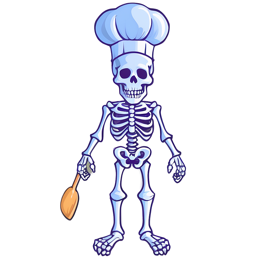 Chef Skeleton Cartoon Png Cou