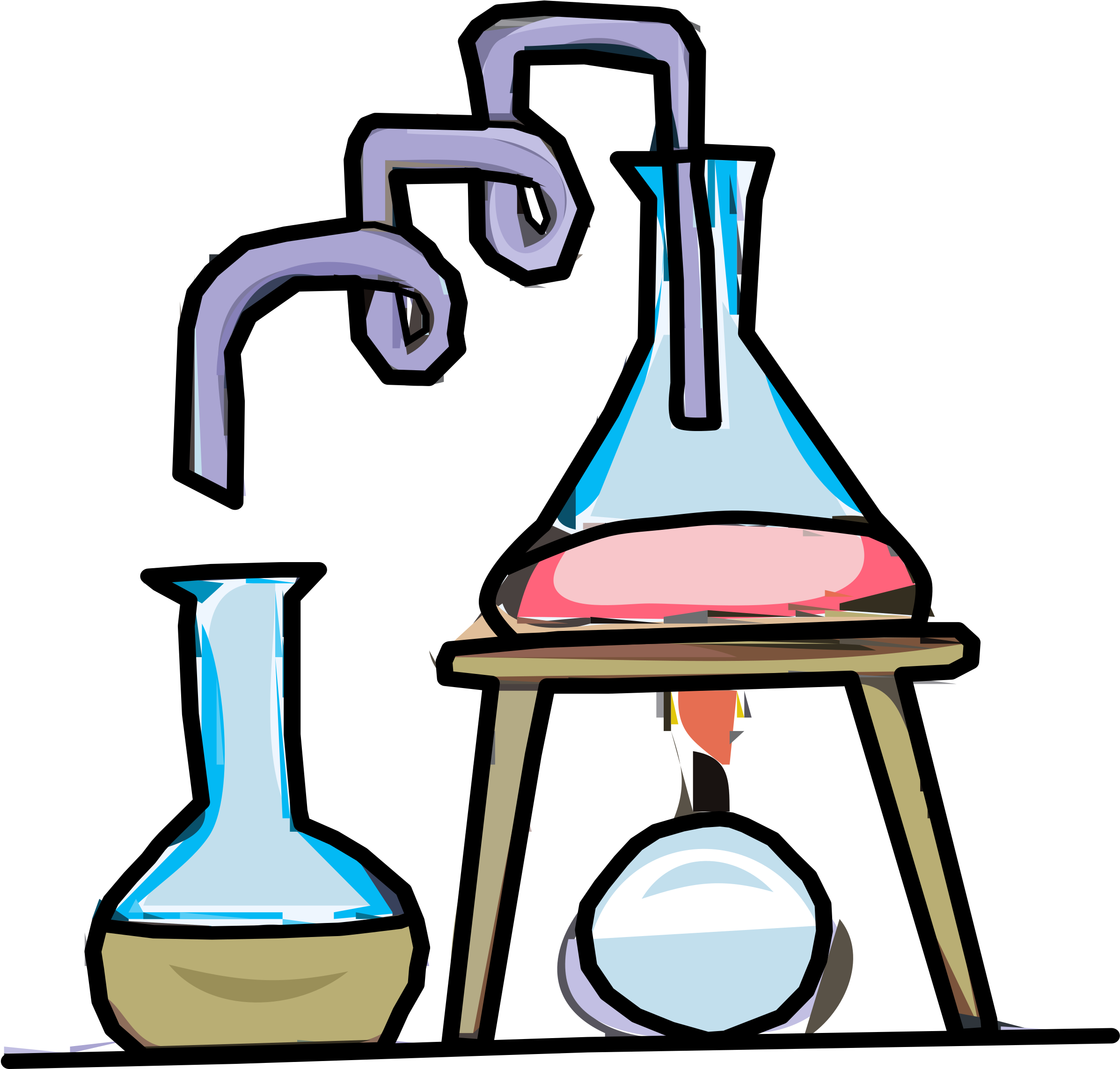 Artwork,line,test Tubes - Science Test Tube Clipart, HD Png Download PNG with transparent background