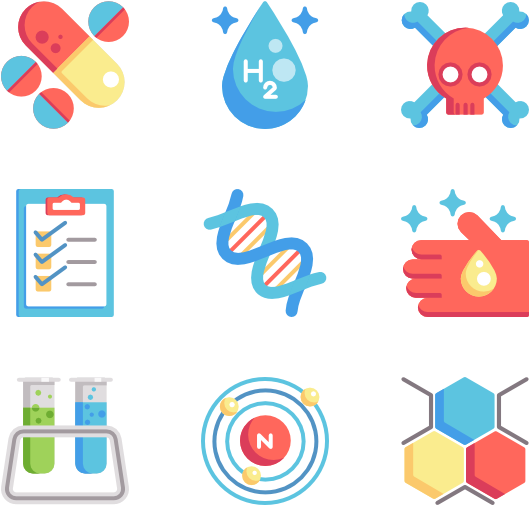 Chemistry Icon Set Png, Transparent Png PNG with transparent background