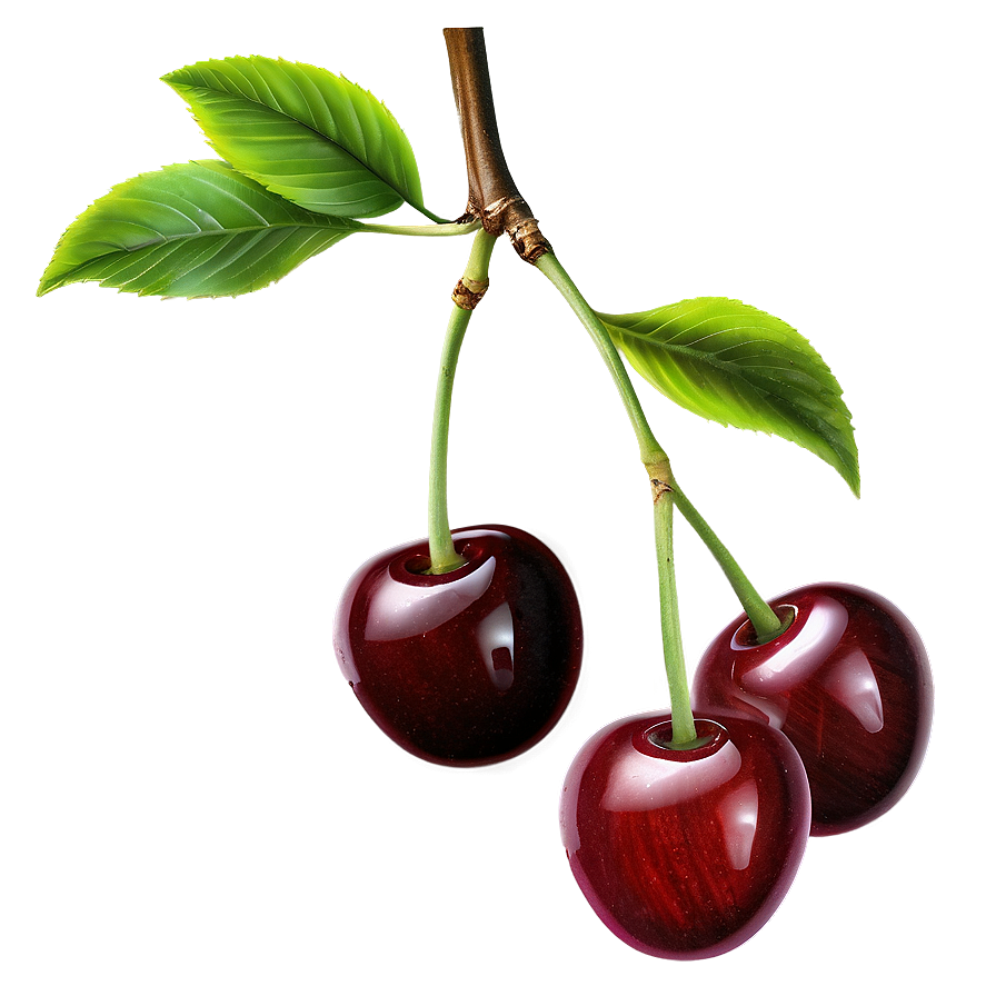 Cherries on Branch PNG use PNG with transparent background