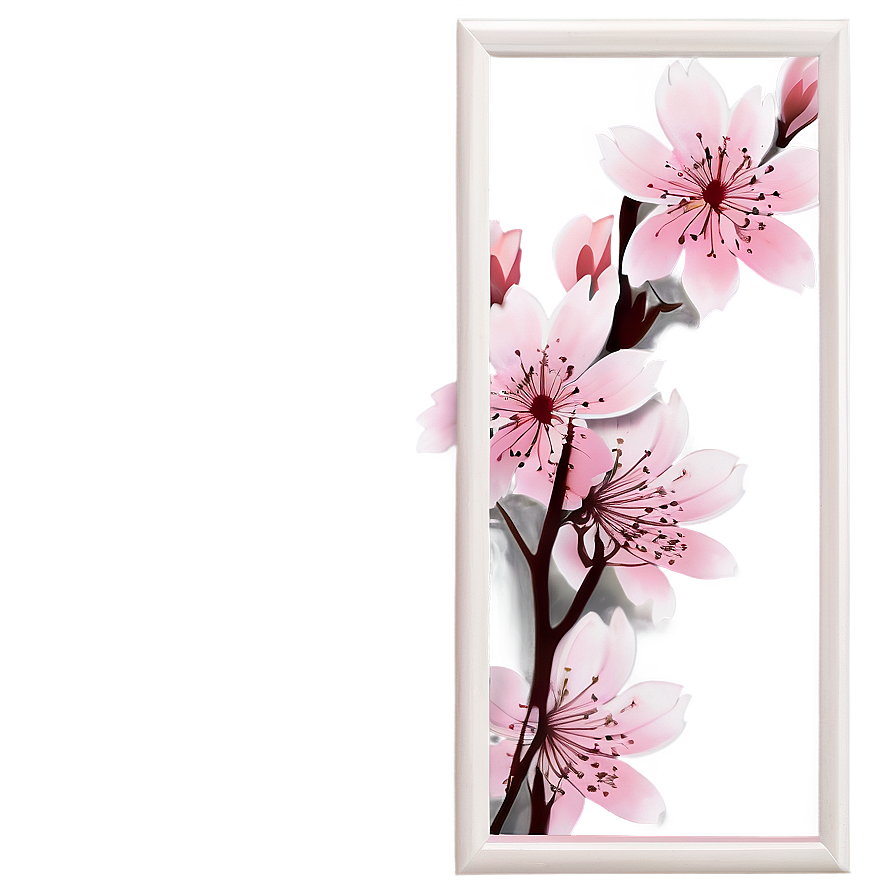 Cherry Blossom Frame Border Png Boh88