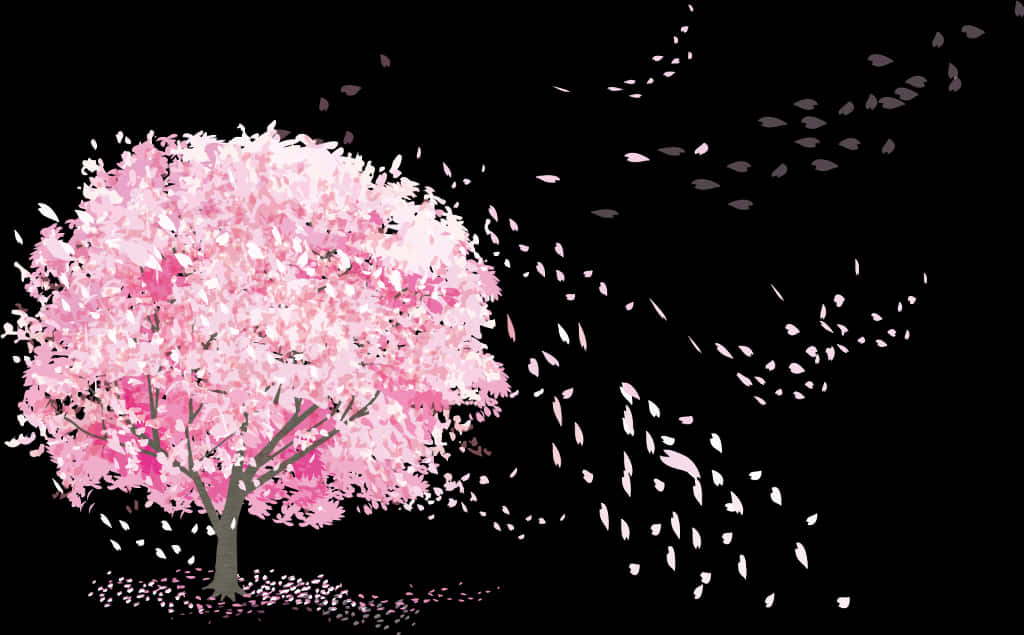 #sakura #pink #deco #japan #flowers #tree #spring #splash - Japanese Cherry Blossom Hd Png, Transparent Png