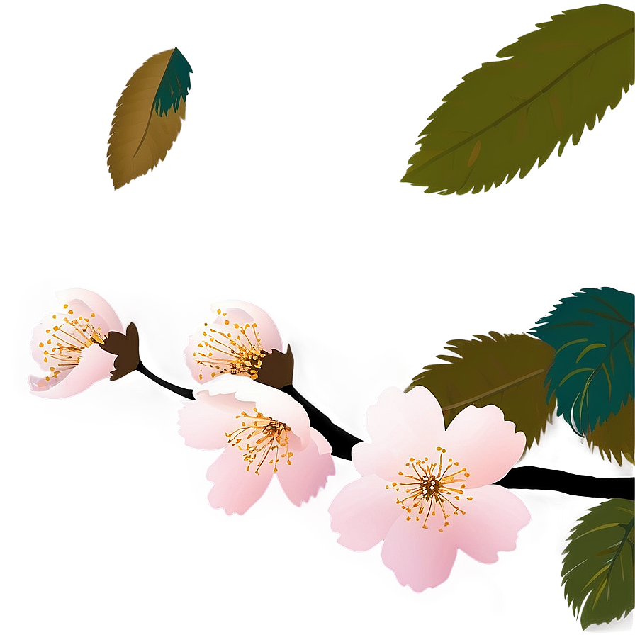 Cherry Blossom Night View PNG xjo PNG with transparent background