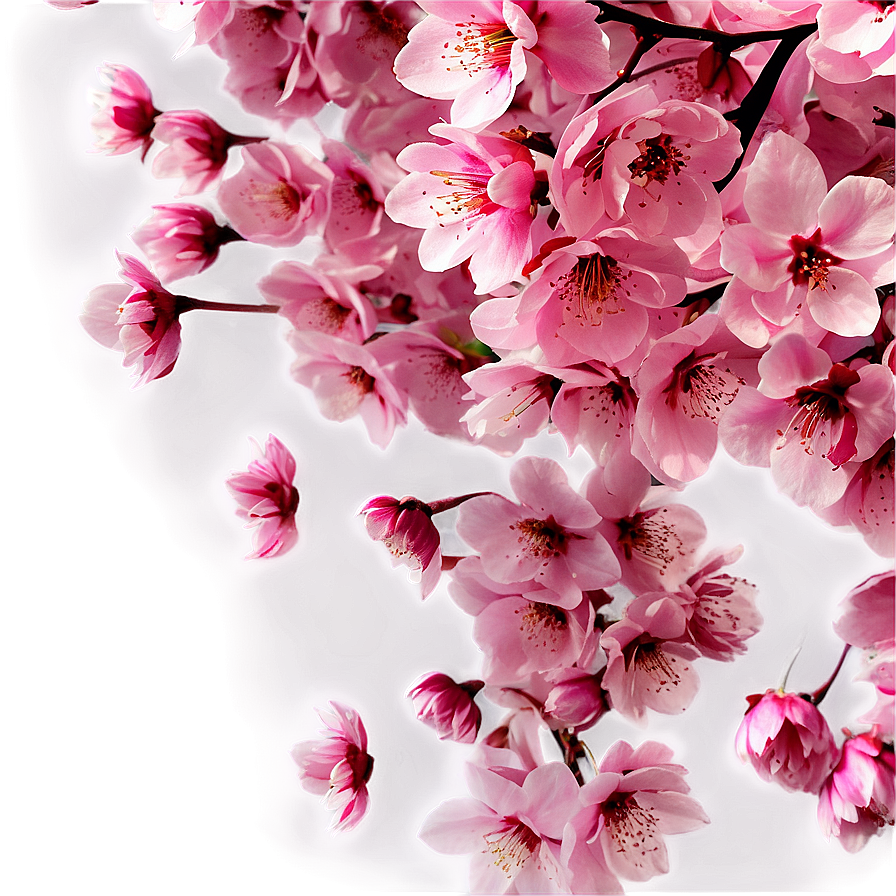Cherry Blossom Petals Overlay PNG 05032024 PNG with transparent background