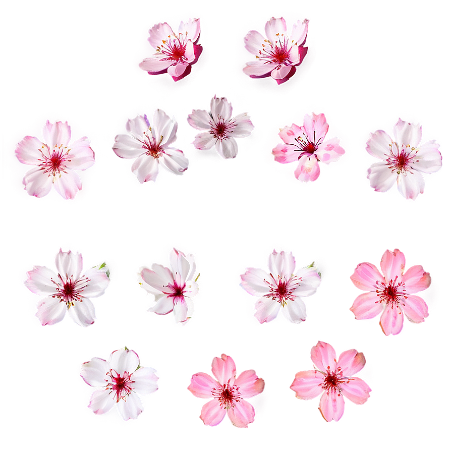 Cherry Blossom Petals Overlay PNG 79 PNG with transparent background