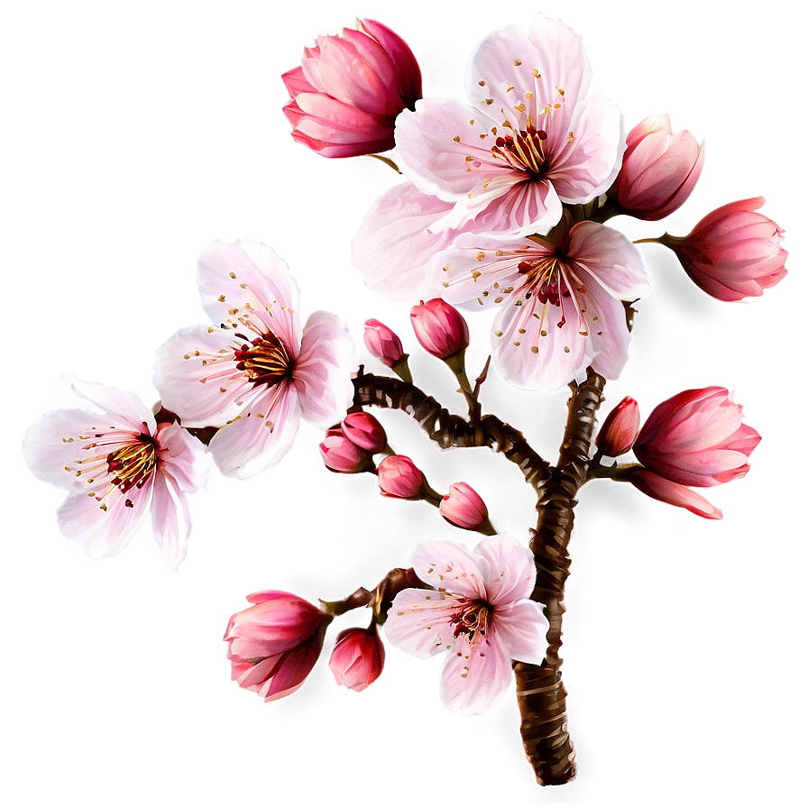 Cherry Blossom Petals Png 06292024