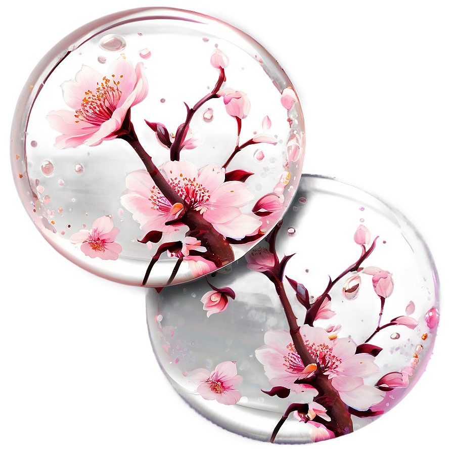 Cherry Blossom Soap Bubbles Png 56