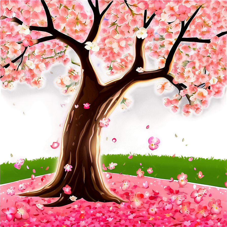 Cherry Blossom Tree Scene Png Ttj