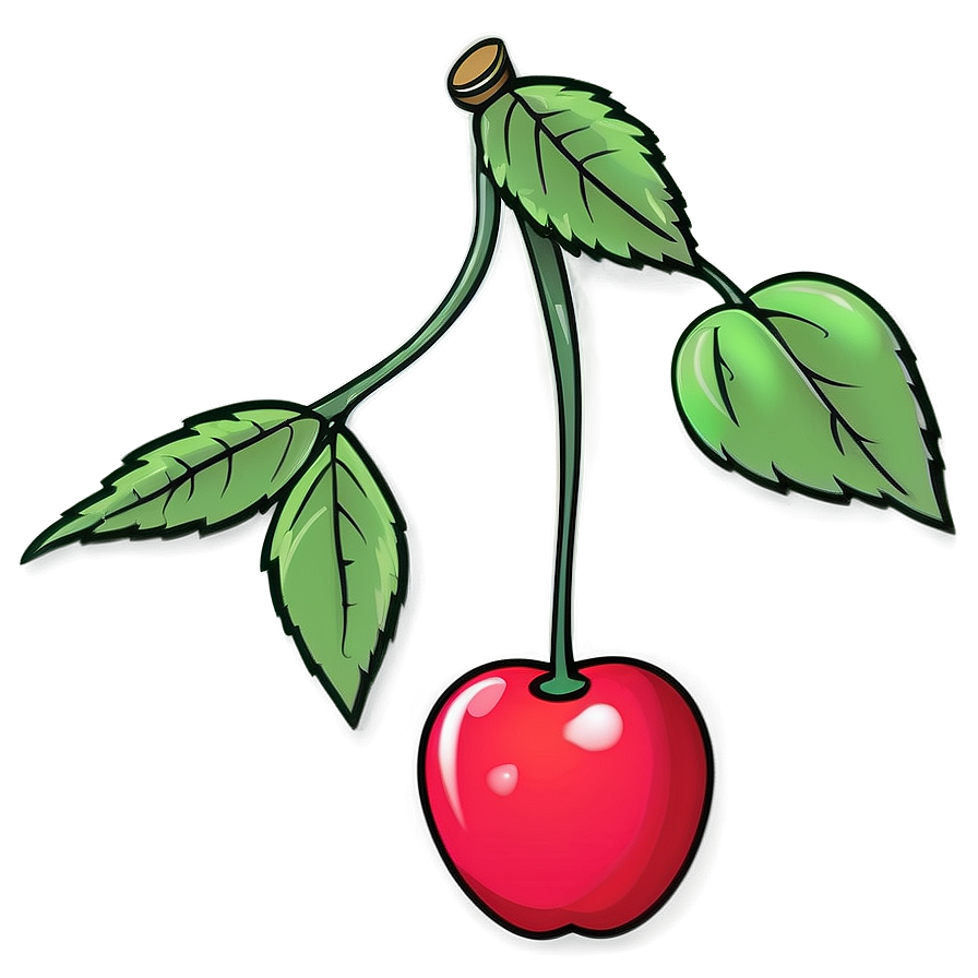 Cherry Bomb In Comic Style Png 81