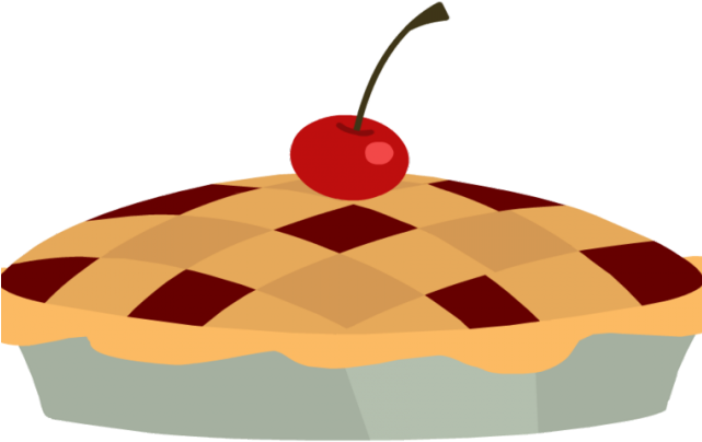 Cherry Topped Pie Illustration