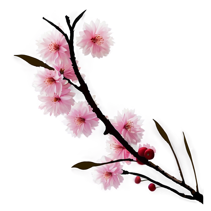 Cherry Tree Silhouette Png Elq1