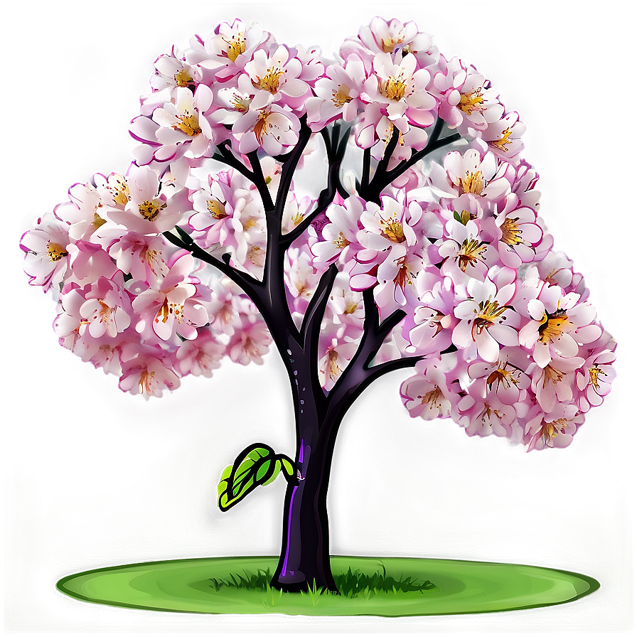 Cherry Tree With Flowers Png 06212024