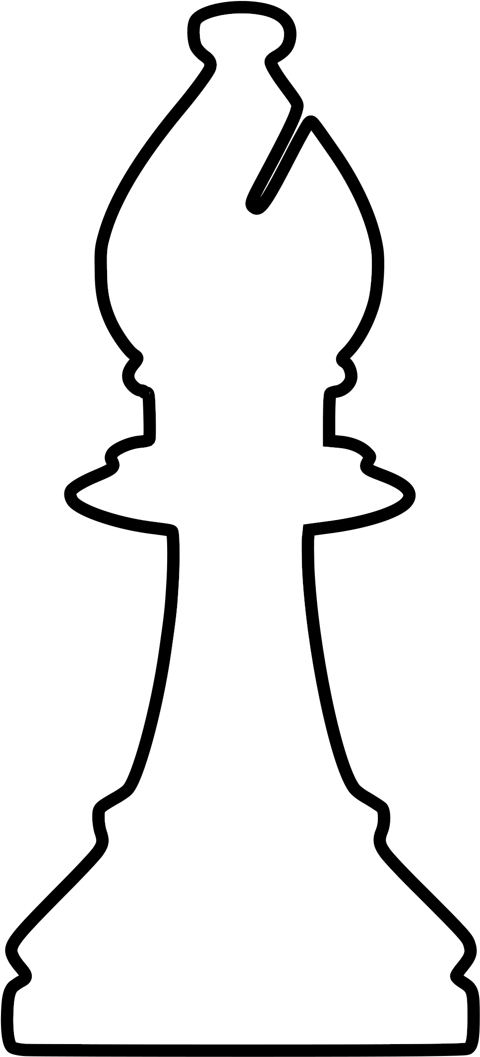 Alfil De Ajedrez Para Colorear, HD Png Download PNG with transparent background