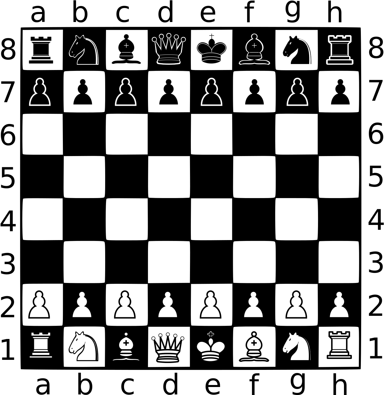 Chess Board Chess Clipart Black And White, HD Png Download PNG with transparent background