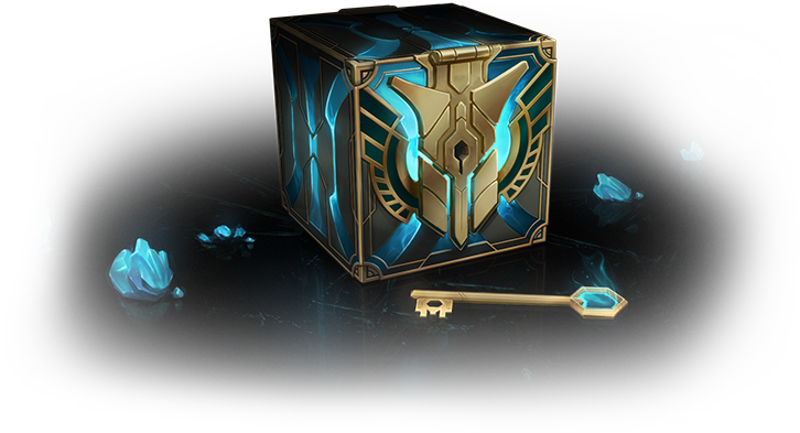 Chest & Key - League Of Legends Loot Box, HD Png Download PNG with transparent background