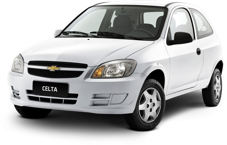 Chevrolet Celta Compact Car White Background