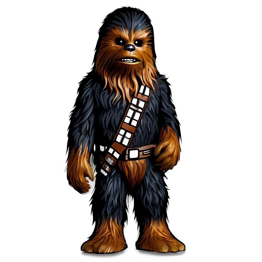 Chewbacca Black And White Png 06202024