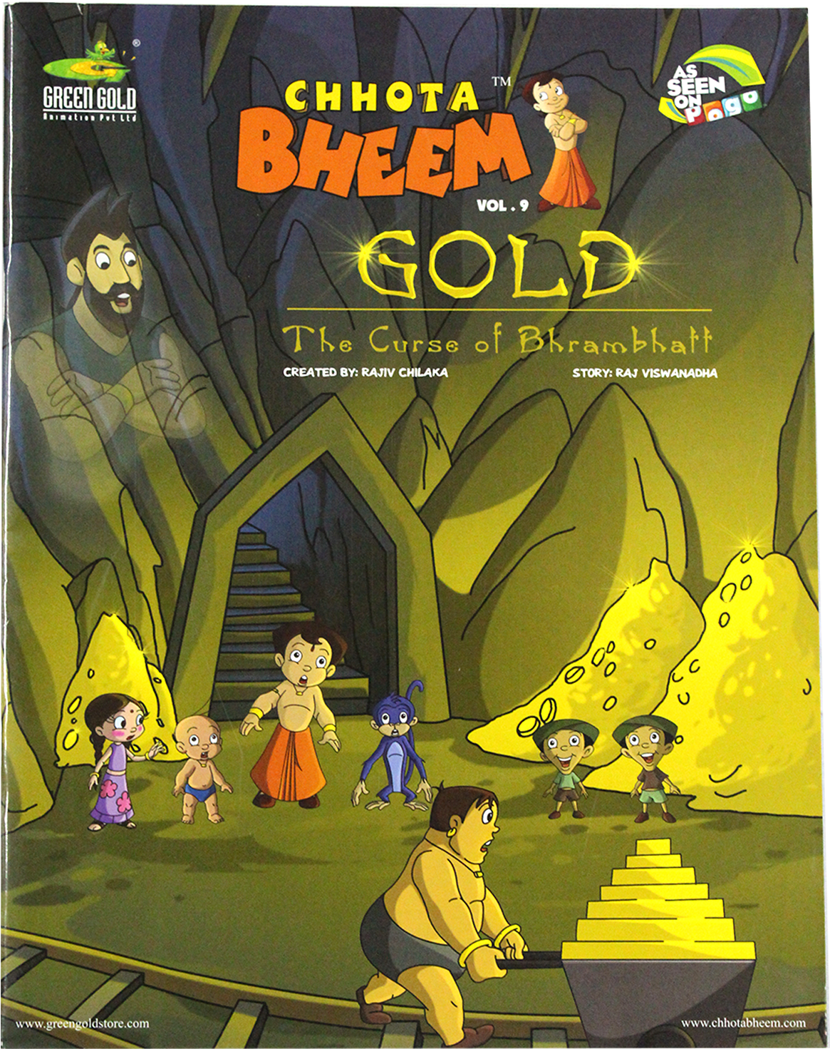 Chhota Bheem Gold The Curseof Bhrambhatt Volume9 Cover