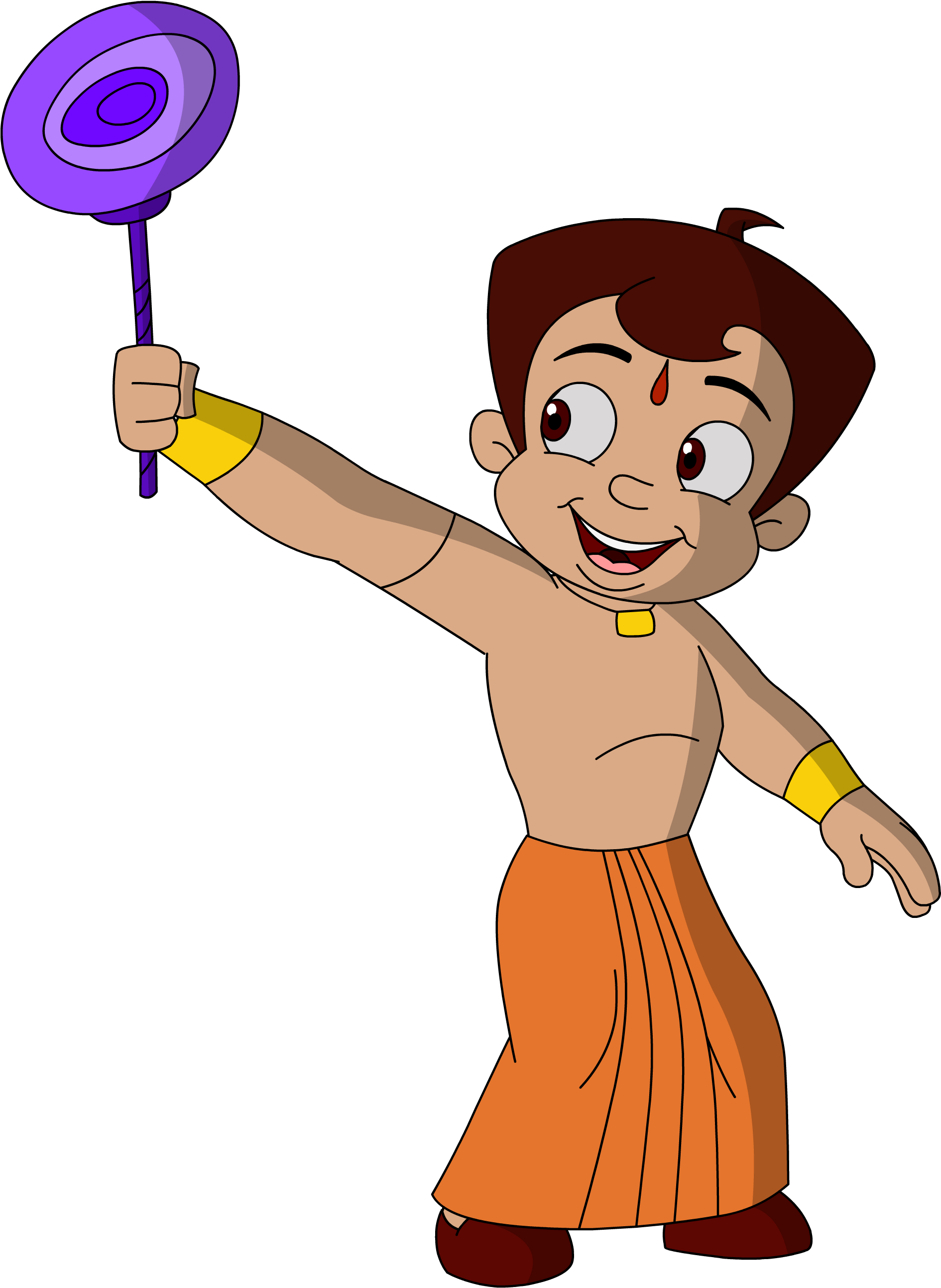 Chhota Bheem Holding Lollipop