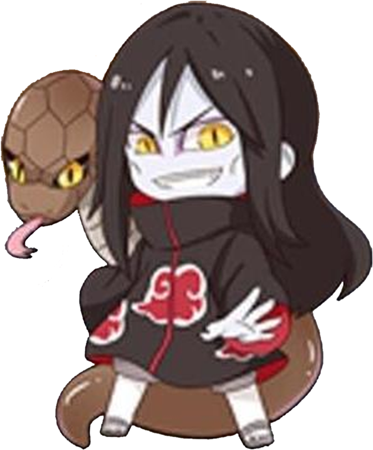 Chibi_ Anime_ Character_with_ Snake_ Companion.png PNG with transparent background