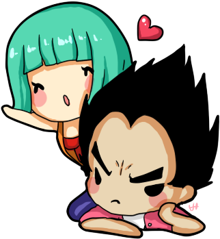 Chibi Anime Characters Love Gesture