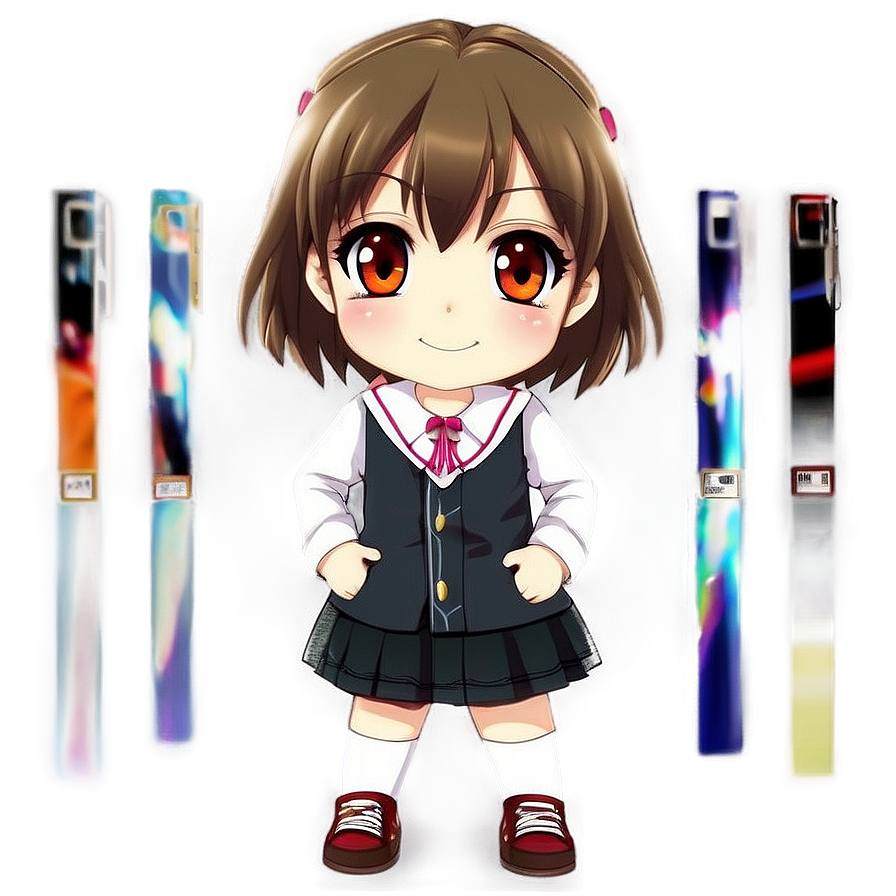 Chibi Anime Girl PNG 05032024 PNG with transparent background