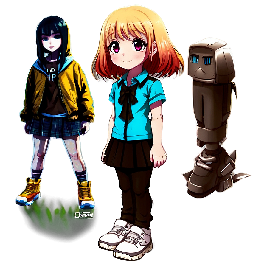 Chibi Anime Girl PNG 30 PNG with transparent background