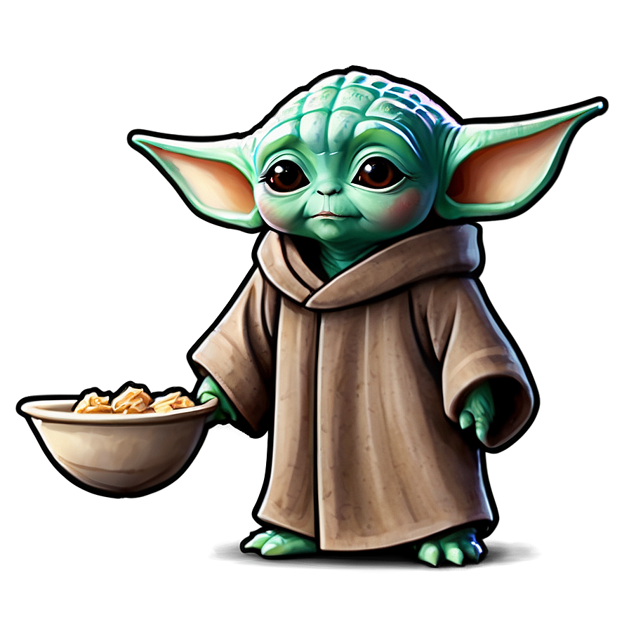 Chibi Baby Yoda Cute Png Veg60