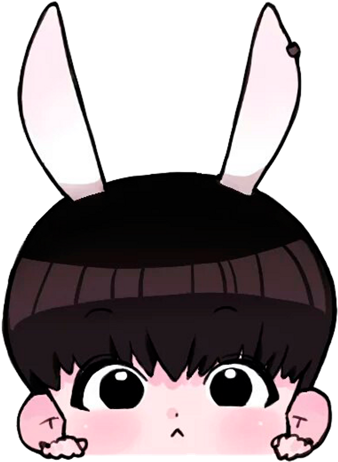 Chibi Character With Bunny Ears