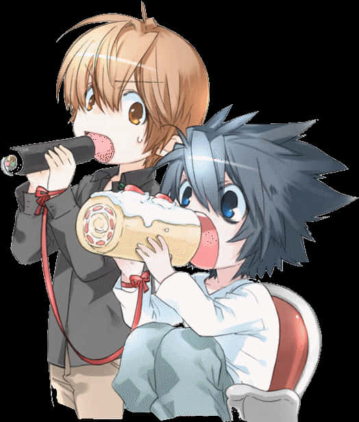 Death Note, L, And Anime Image - Chibi L Death Note, HD Png Download PNG with transparent background