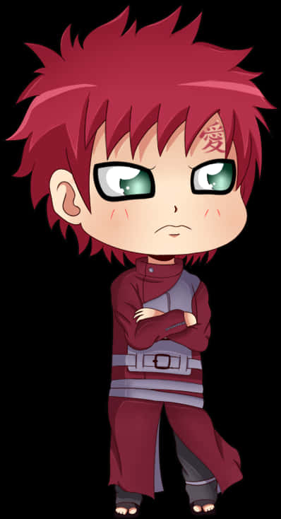 Chibi Gaara Cute Pose