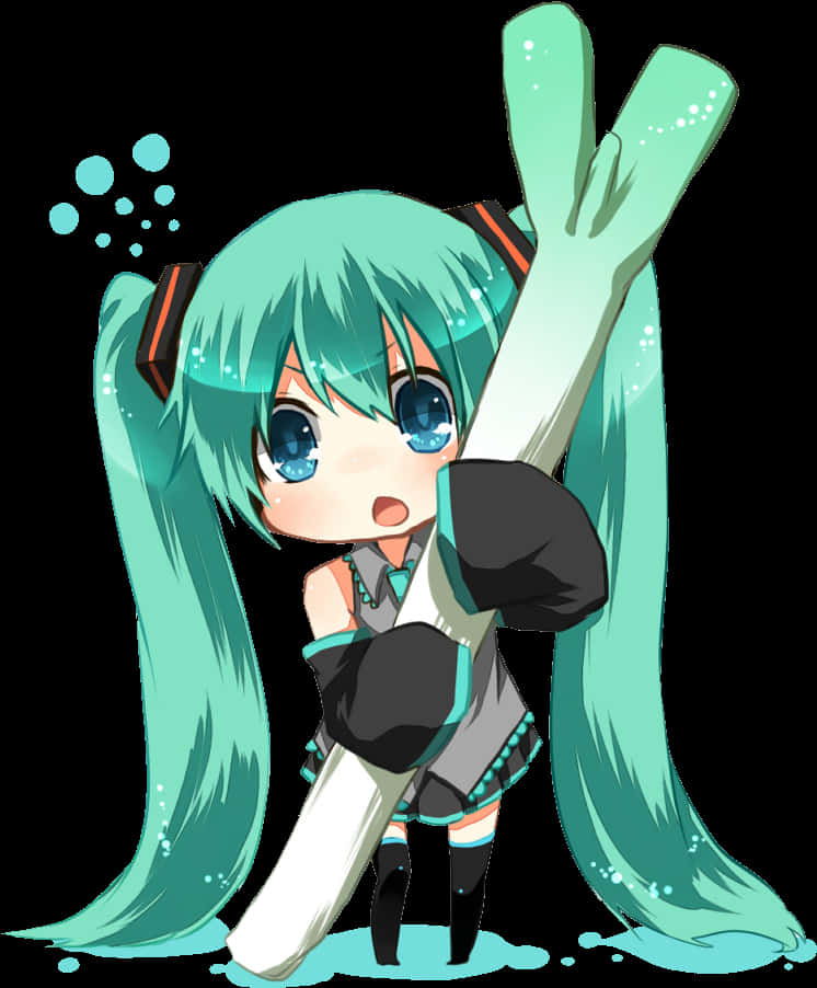 Chibi_ Hatsune_ Miku_ Cute_ Pose