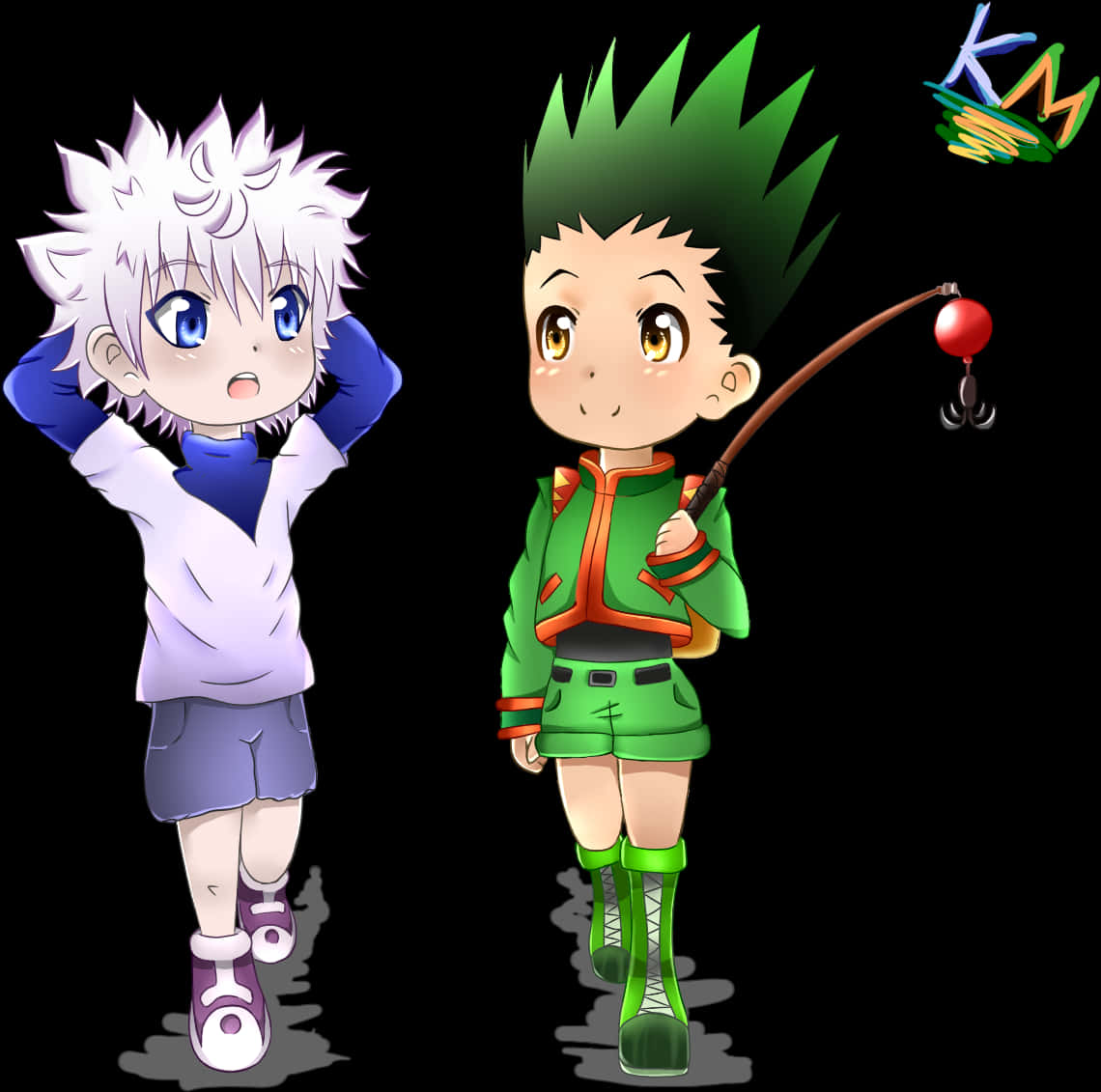 Chibi Hunter Characters PNG with transparent background