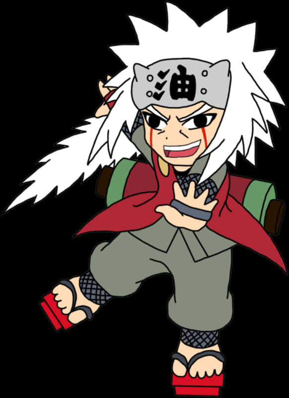 Chibi_ Jiraiya_ Naruto_ Character PNG with transparent background