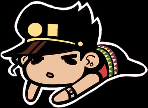 Chibi_ Jotaro_ Kujo_ Vector_ Art