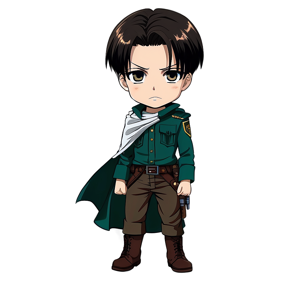 Chibi Levi Ackerman PNG vmh PNG with transparent background