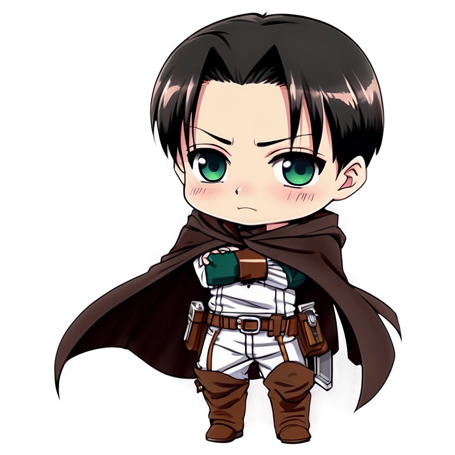Chibi Levi Cute PNG 06112024 PNG with transparent background