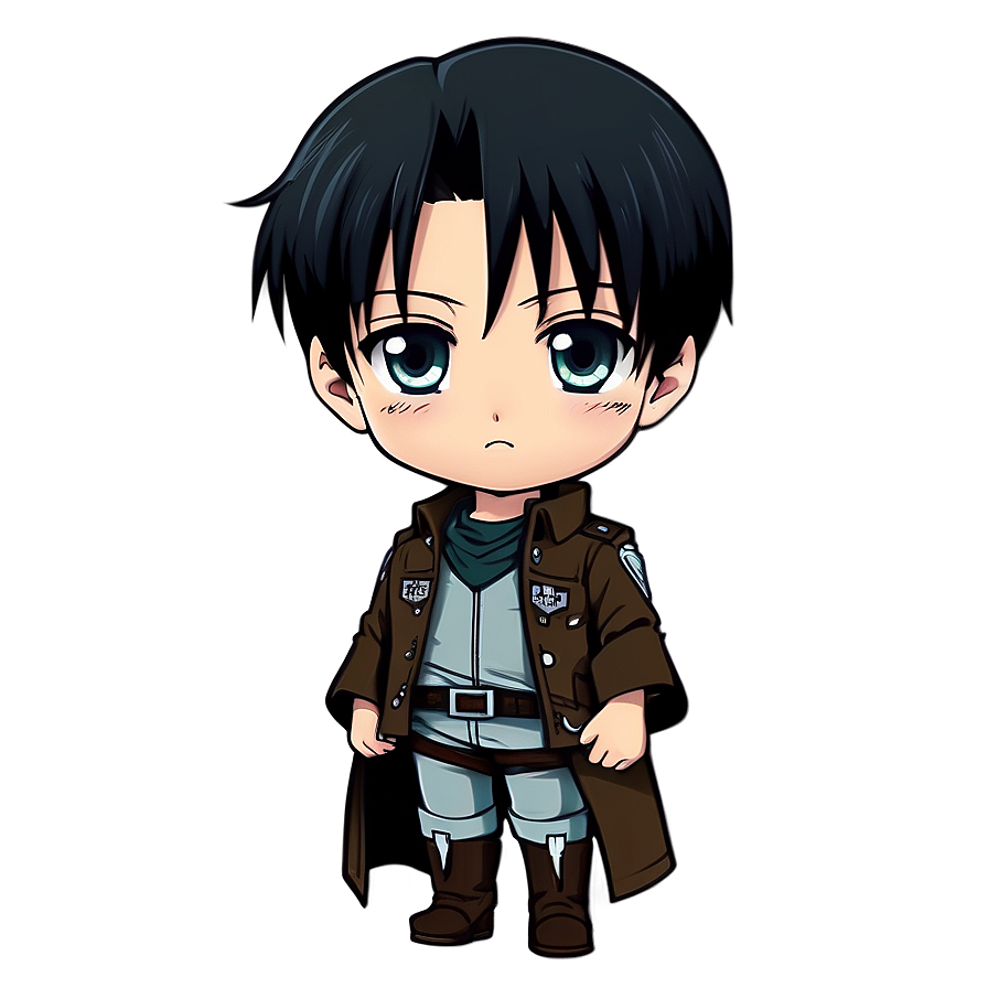Chibi Levi Cute PNG 06112024 PNG with transparent background