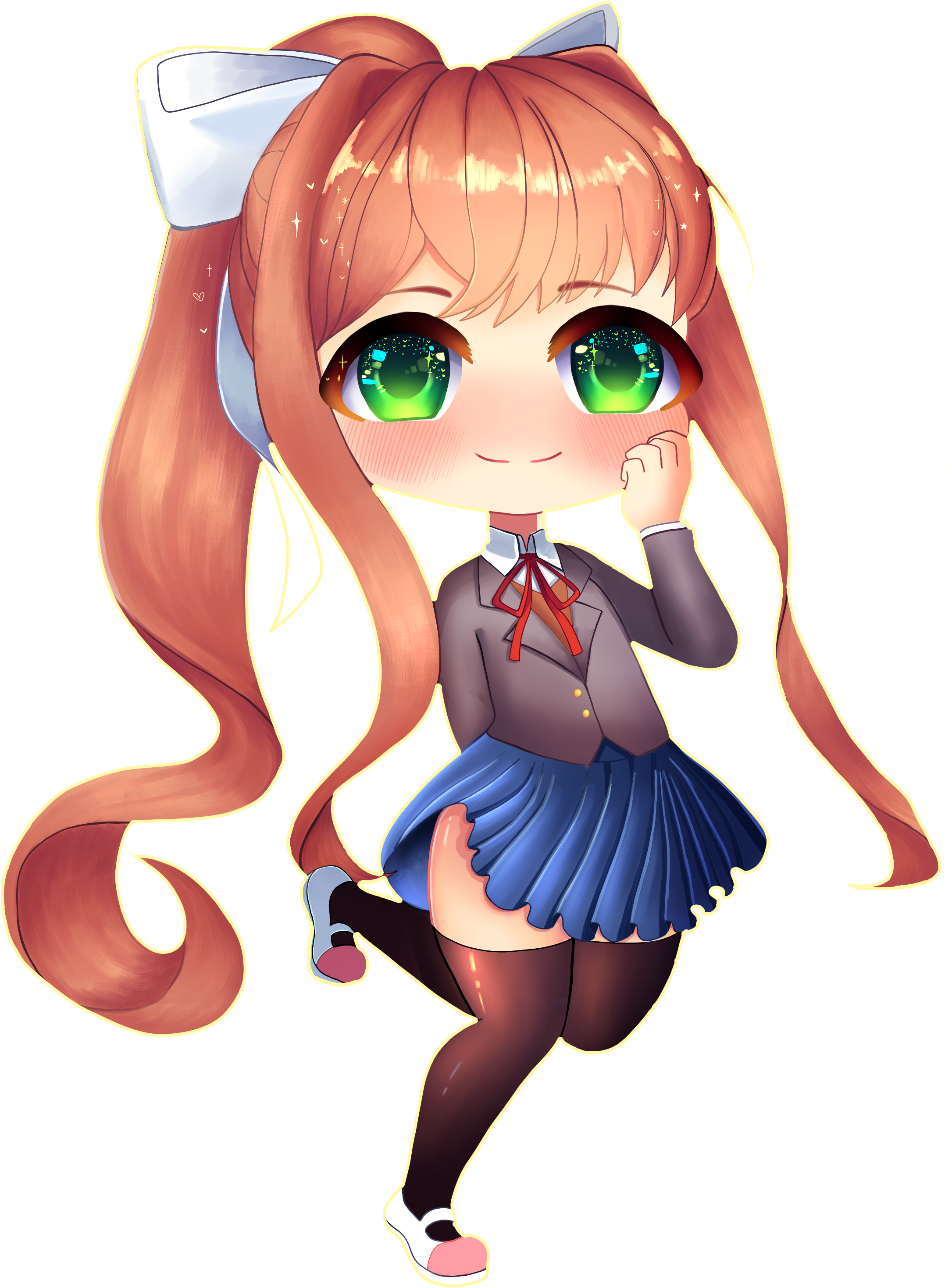 Chibi Monika D D L C Art