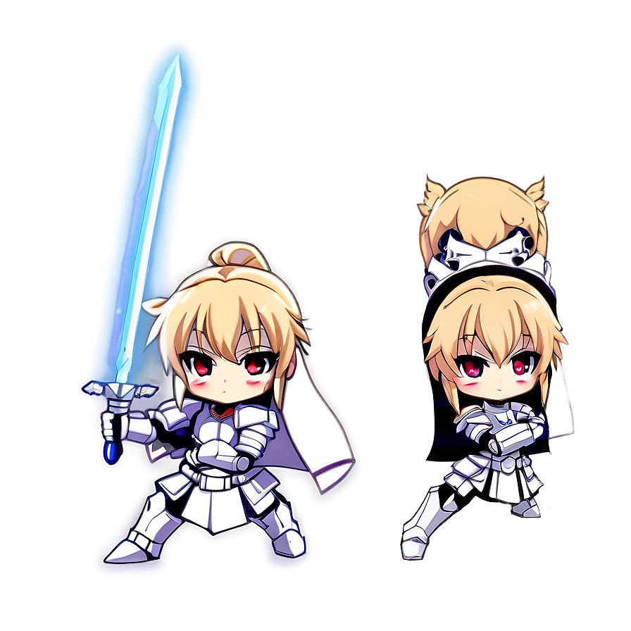 Chibi Saber Cute Png 06242024