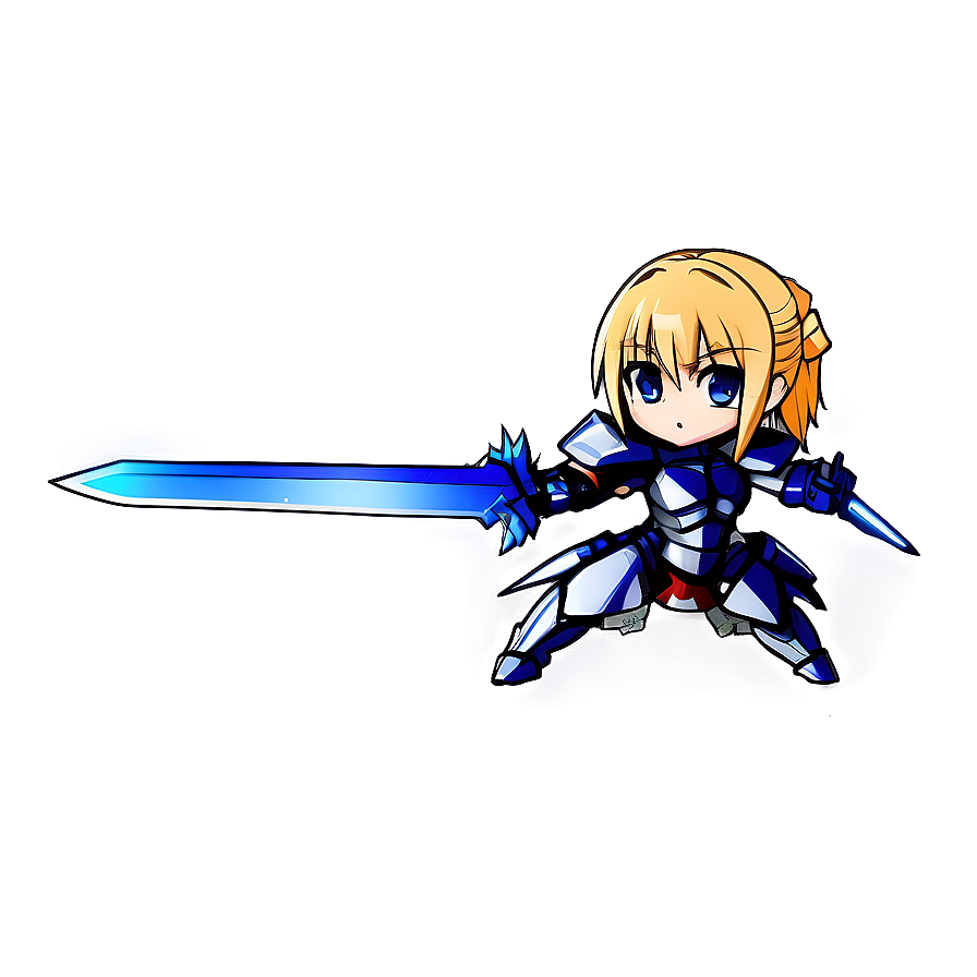 Chibi Saber Cute Png 06242024