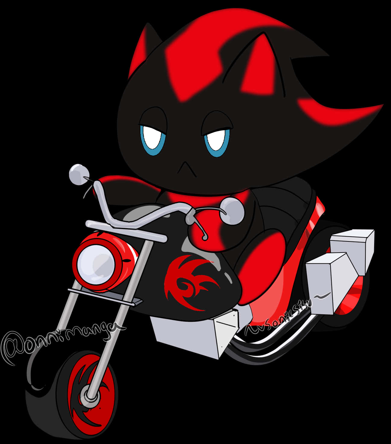 Chibi Shadowon Motorcycle