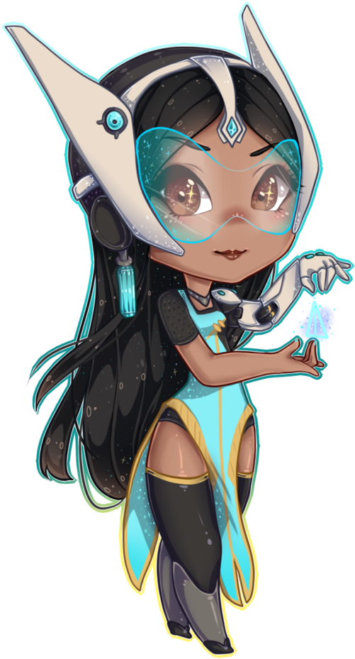 Chibi Symmetra Overwatch Art