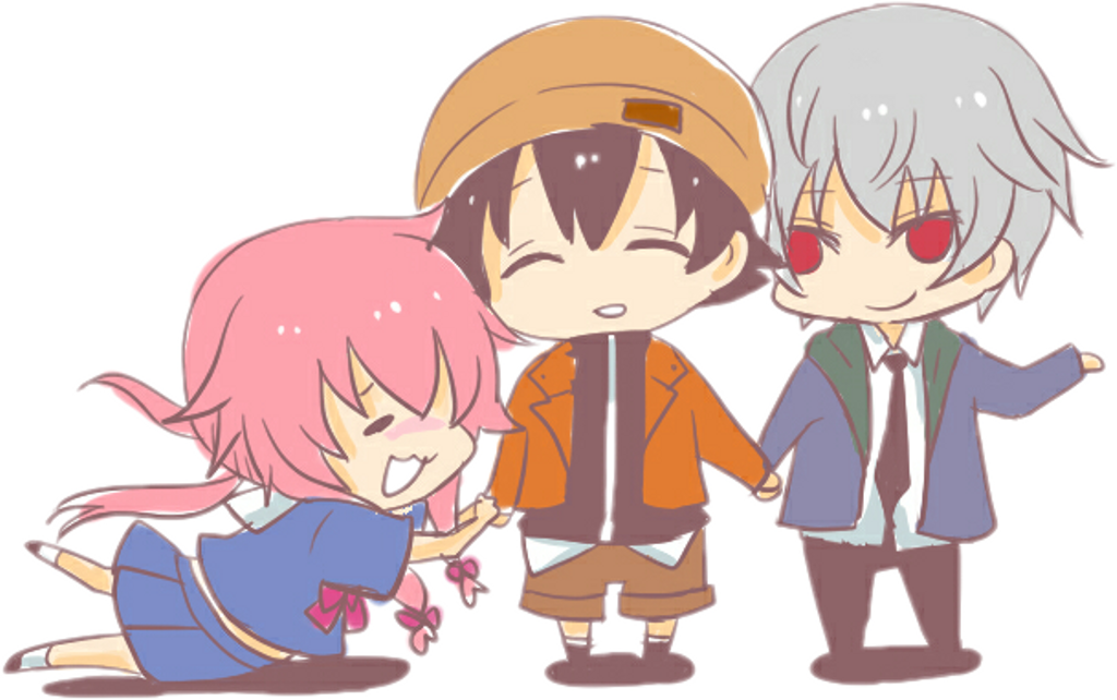 #anime #chibi #cute #yuki #amano #yuno #gasai #akise - Mirai Nikki Yuno Chibi, HD Png Download PNG with transparent background
