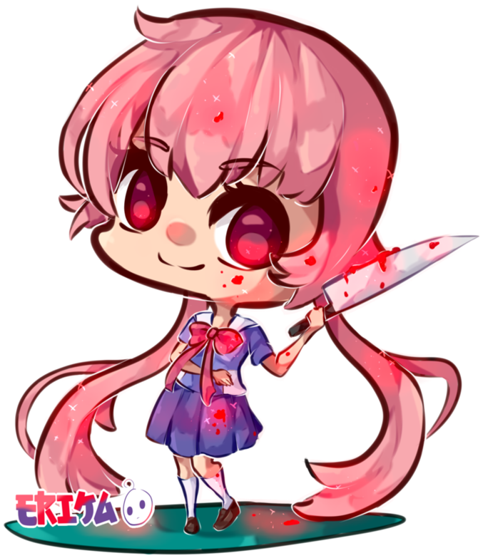 Transparent Yuno Gasai Png - Yuno Gasai Chibi Png, Png Download PNG with transparent background