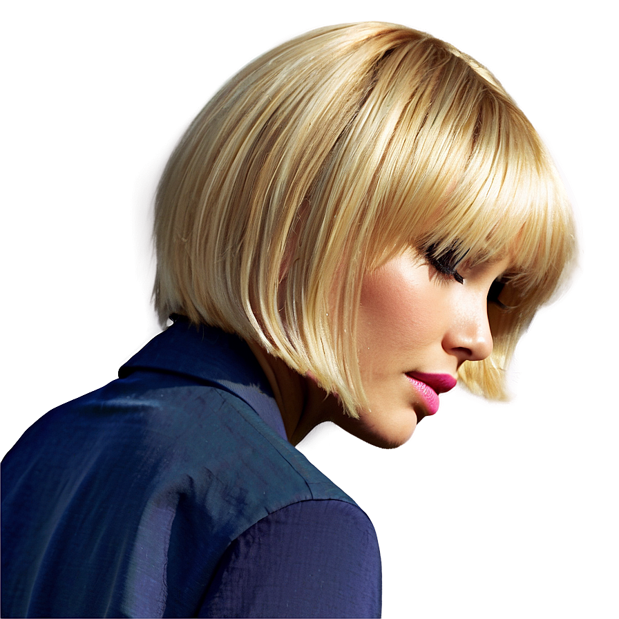 Chic Blonde Bob Png Wnx