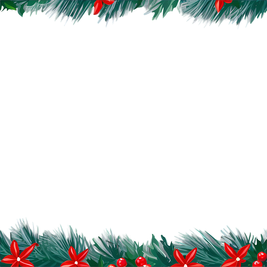 Chic Christmas Border Png 37