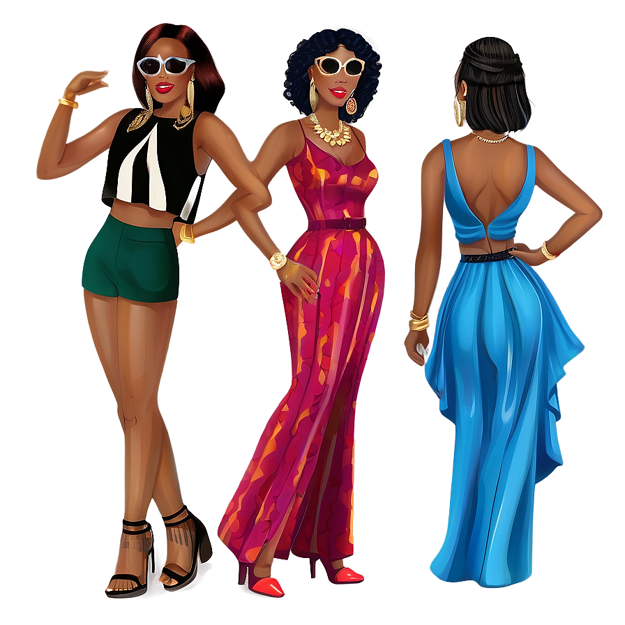 Chic House Party Fashion Png 06262024