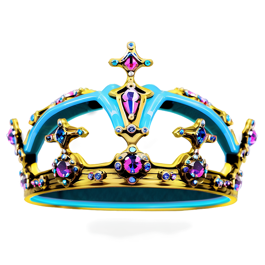 Chic Neon Crown Png 28